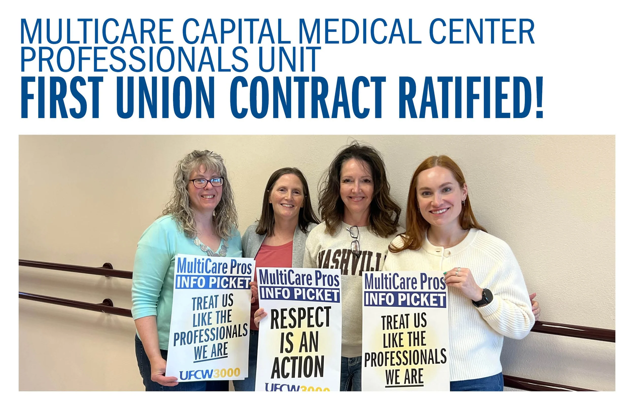 MultiCare Capital Medical Center Professionals FIRST UNION CONTRACT RATIFIED!