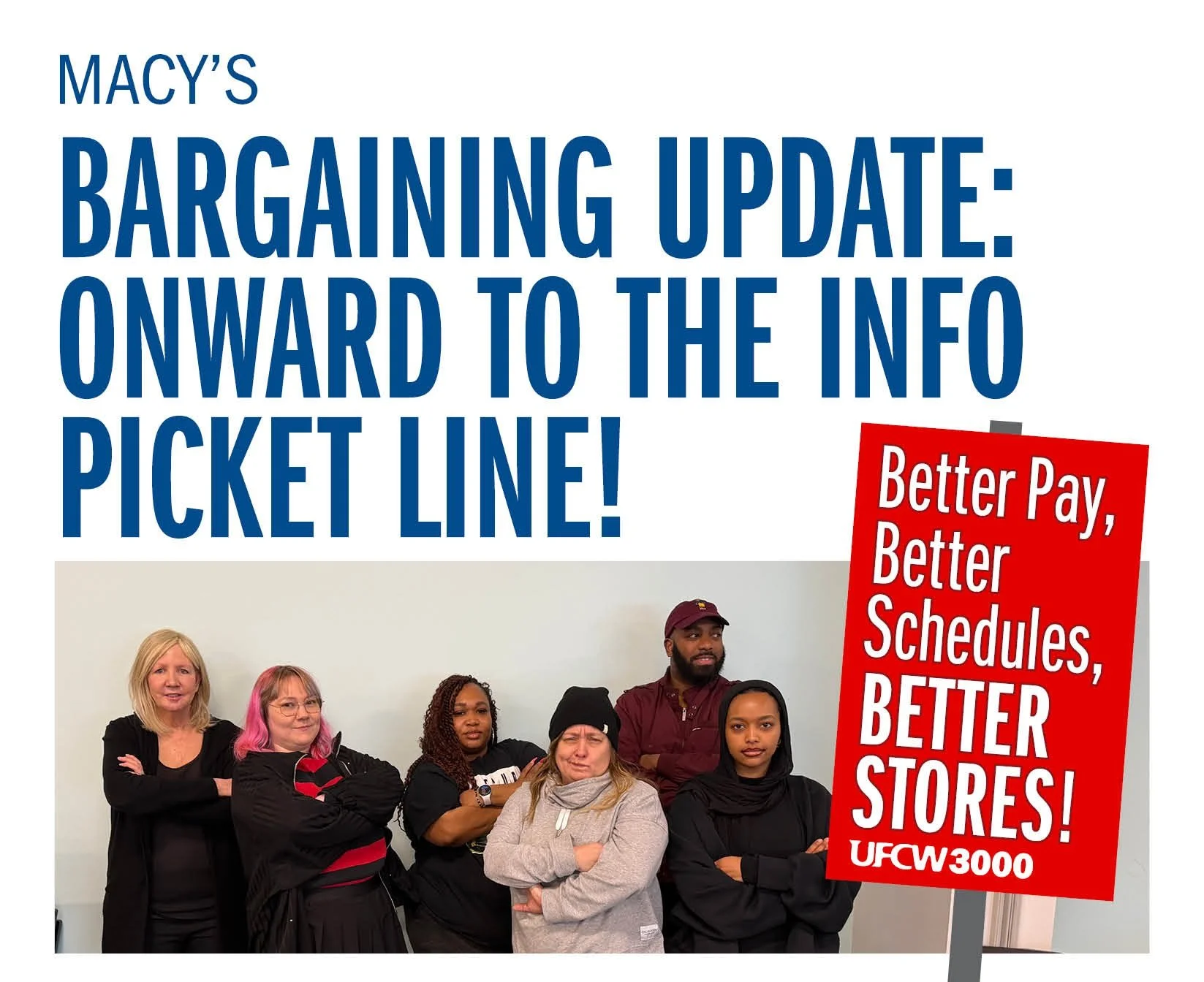 Macy’s  Bargaining Update: Onward to the Info Picket Line!