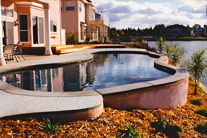 Stucco Faced Raised Wall Areas