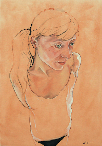 Naked Gretta I - 70cm x 100cm Oil on Canvas 