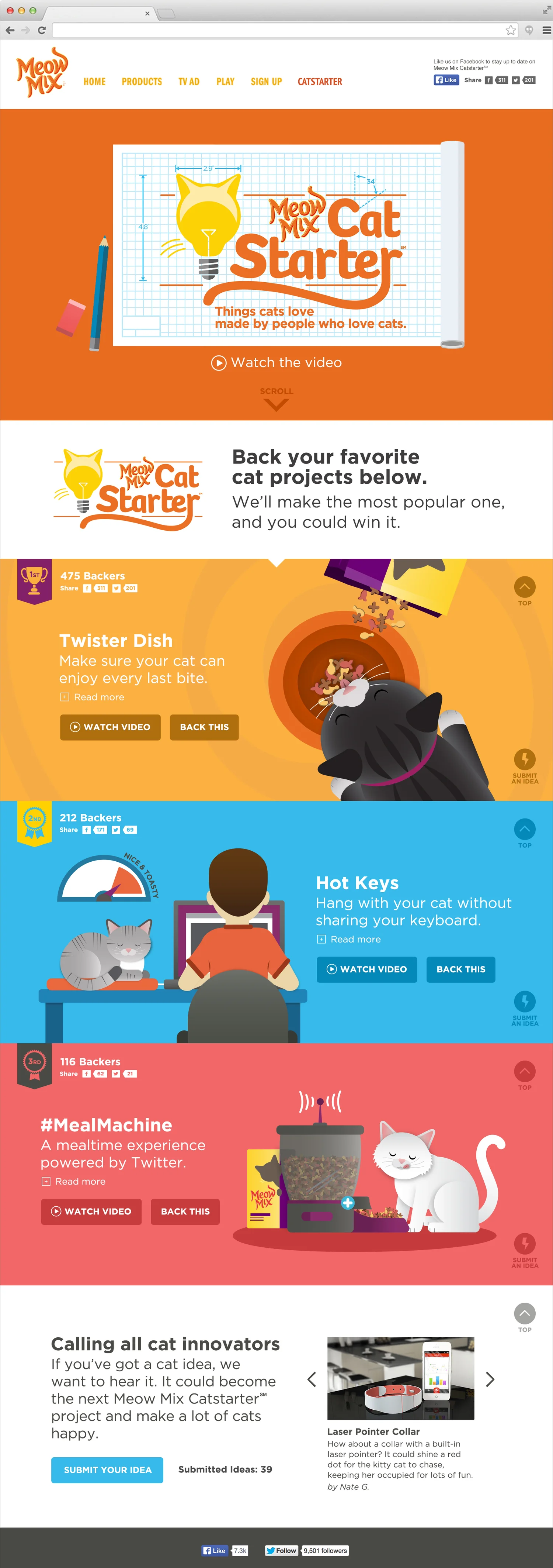 Cat Starter Home Page