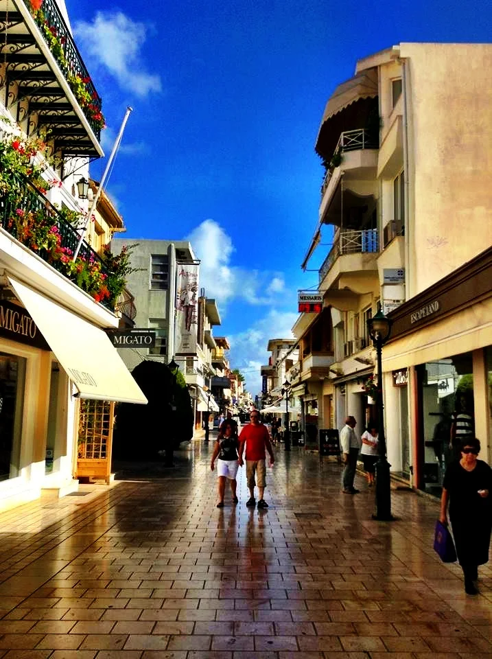 The streets in Keftalonia