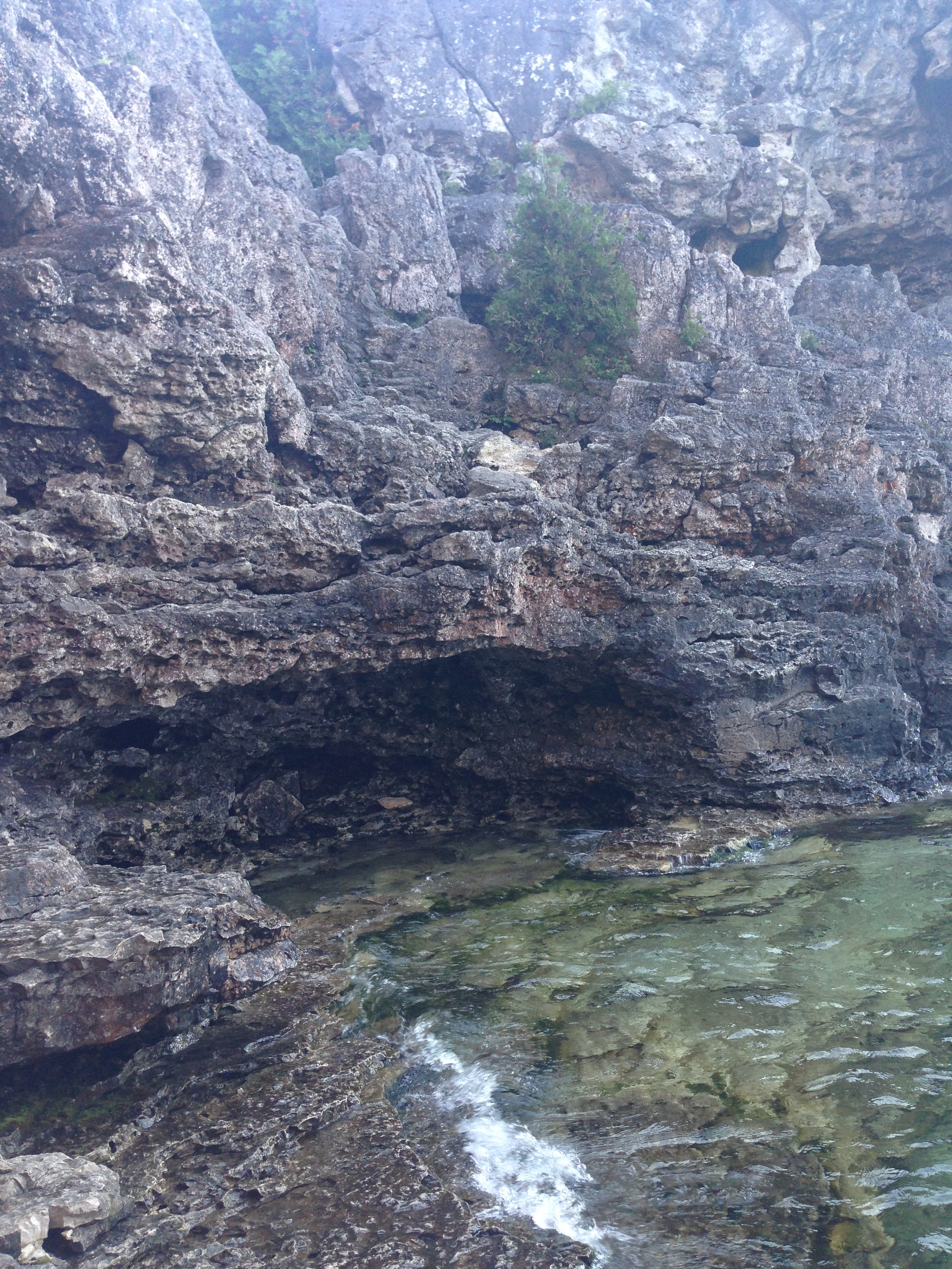 Hiking down to the Grotto