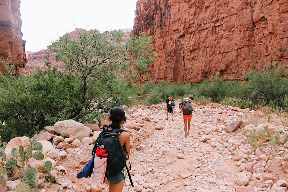 Begining of the hike down