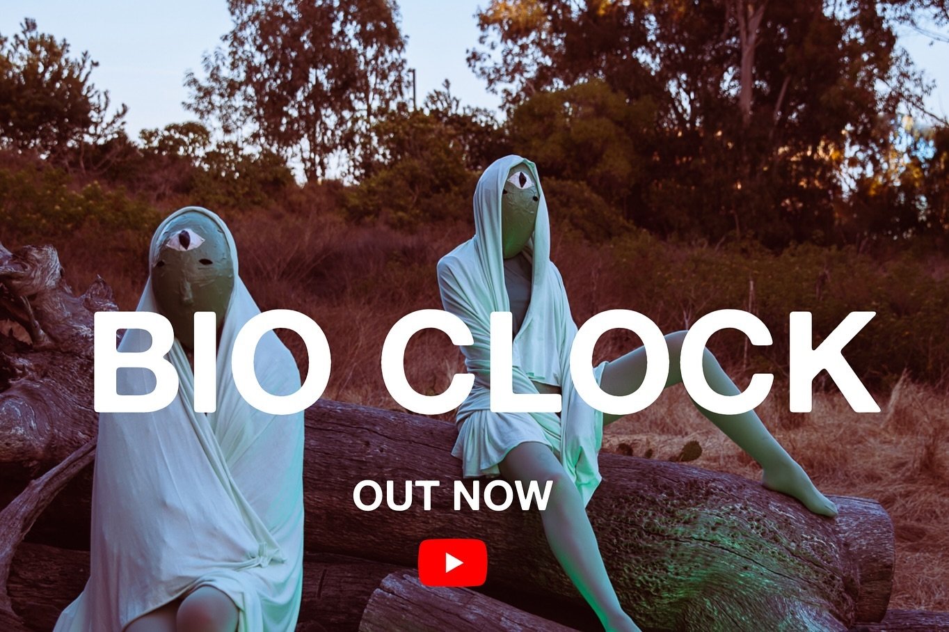 BIO CLOCK MUSIC VIDEO IS OUT TODAY 

Go to the link in my bio to watch the whole thing on youtube 🕳️ I hope you are transported and feel it in your bones! I am forever grateful to the people who help me bring these visions and songs to life. Nothing