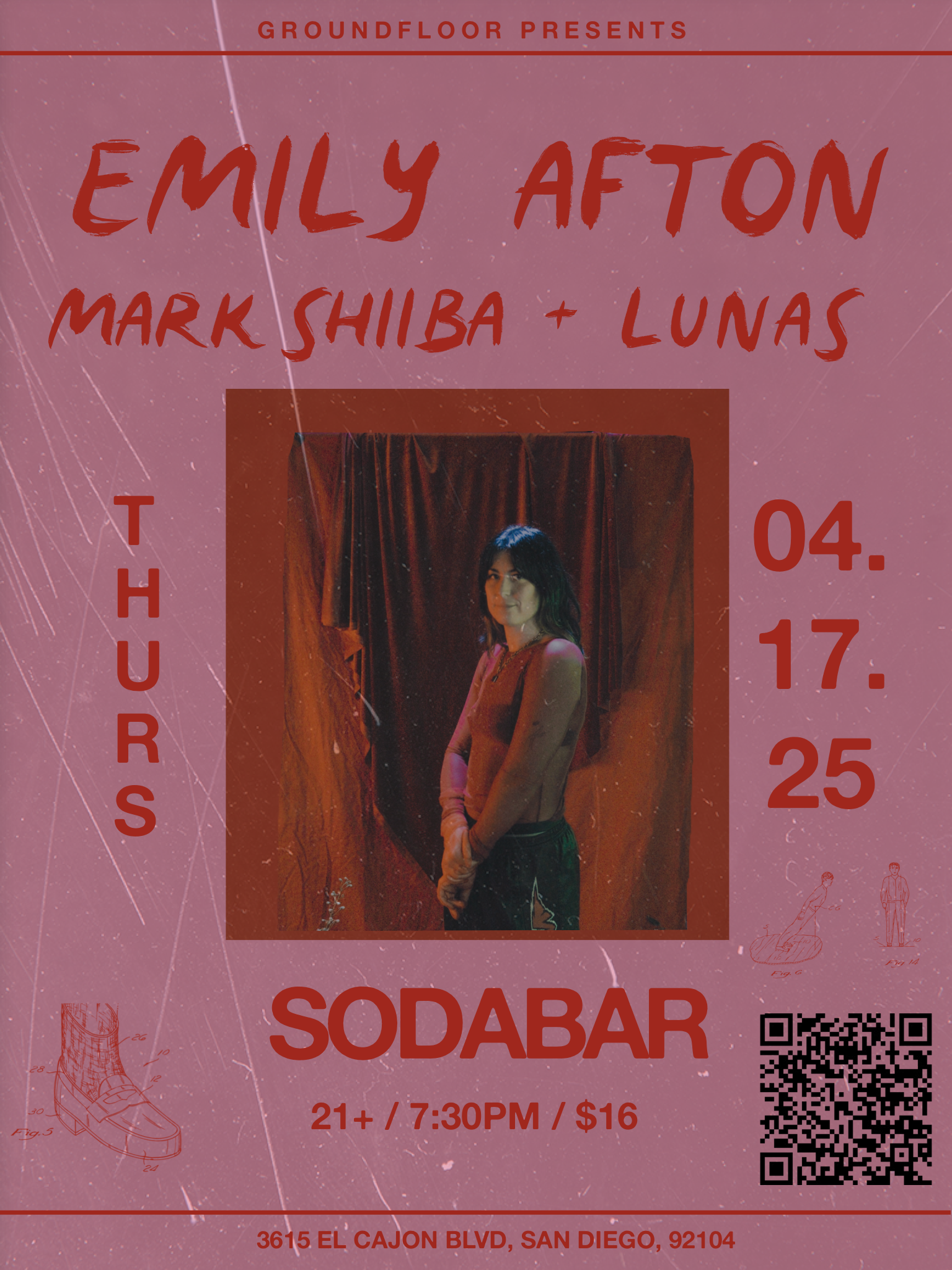 Emily Afton , Mark Shiiba, LUNAS @ Sodabar (Thurs, April 17, SAN DIEGO)