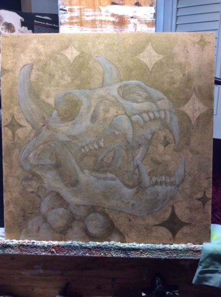 Layered in some highlights with Titanium White.