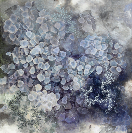 Respiration, acrylic on canvas, 38" x 38"