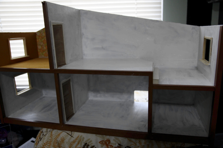 Every room in the house, except for the Sunny C room, has been primed with gesso and prepared for new fabulousness.