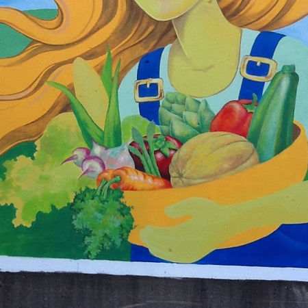 Making progress on the veggie basket.