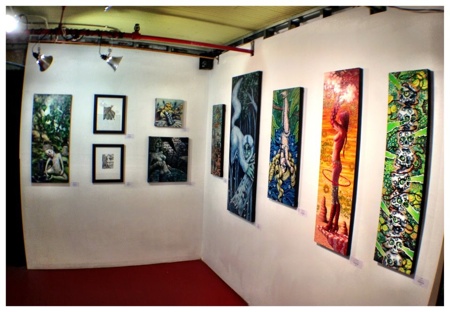 The side room with a collection of pieces.