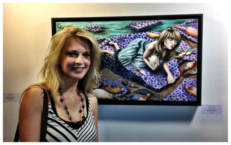 Alyssa as Alice in Pool of Tears.