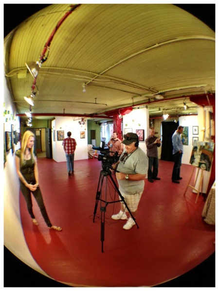 Being interviewed by DATV before the show gets rolling.
