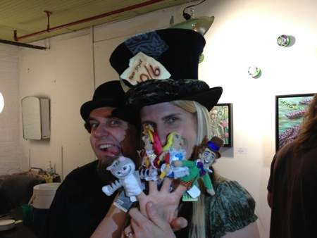 A happy hatter and her mad husband! Thanks to everyone who made it out to the show!
