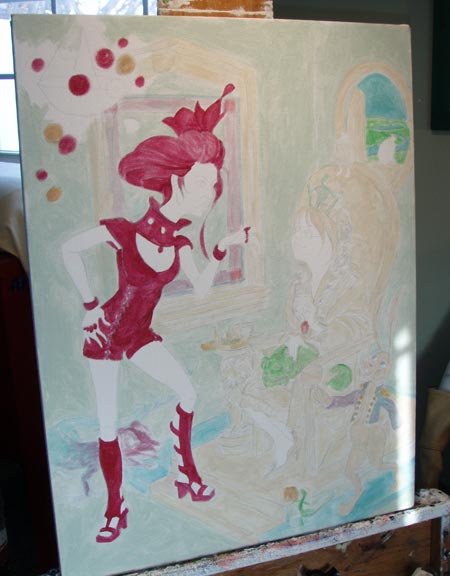Blocking in color.