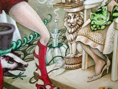 Detail of the hedgehog to be.