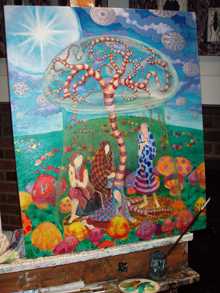 Been focused on making the tree come together. Starting work on the mushrooms soon.