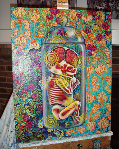 Added "seed" pattern to glass and a cut-out to the leaf layer. 