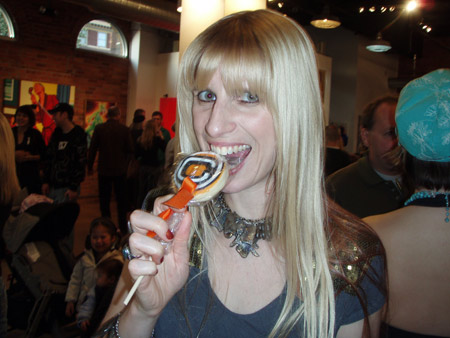 Taking a bite out of ©POP! Just a sampling of the tasty treats provided. I also was a big fan of the edible shots in chocolate shot glasses.