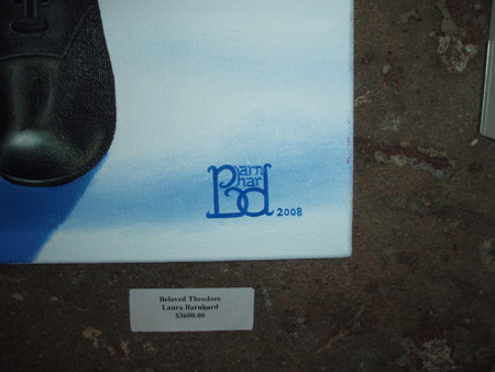 Winner for best signature, Laura Bernhard. (Her work is amazing too!)