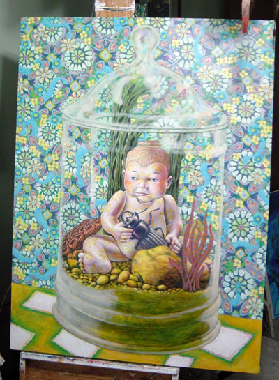 I used the photo reference only as a starting point for the pattern. 