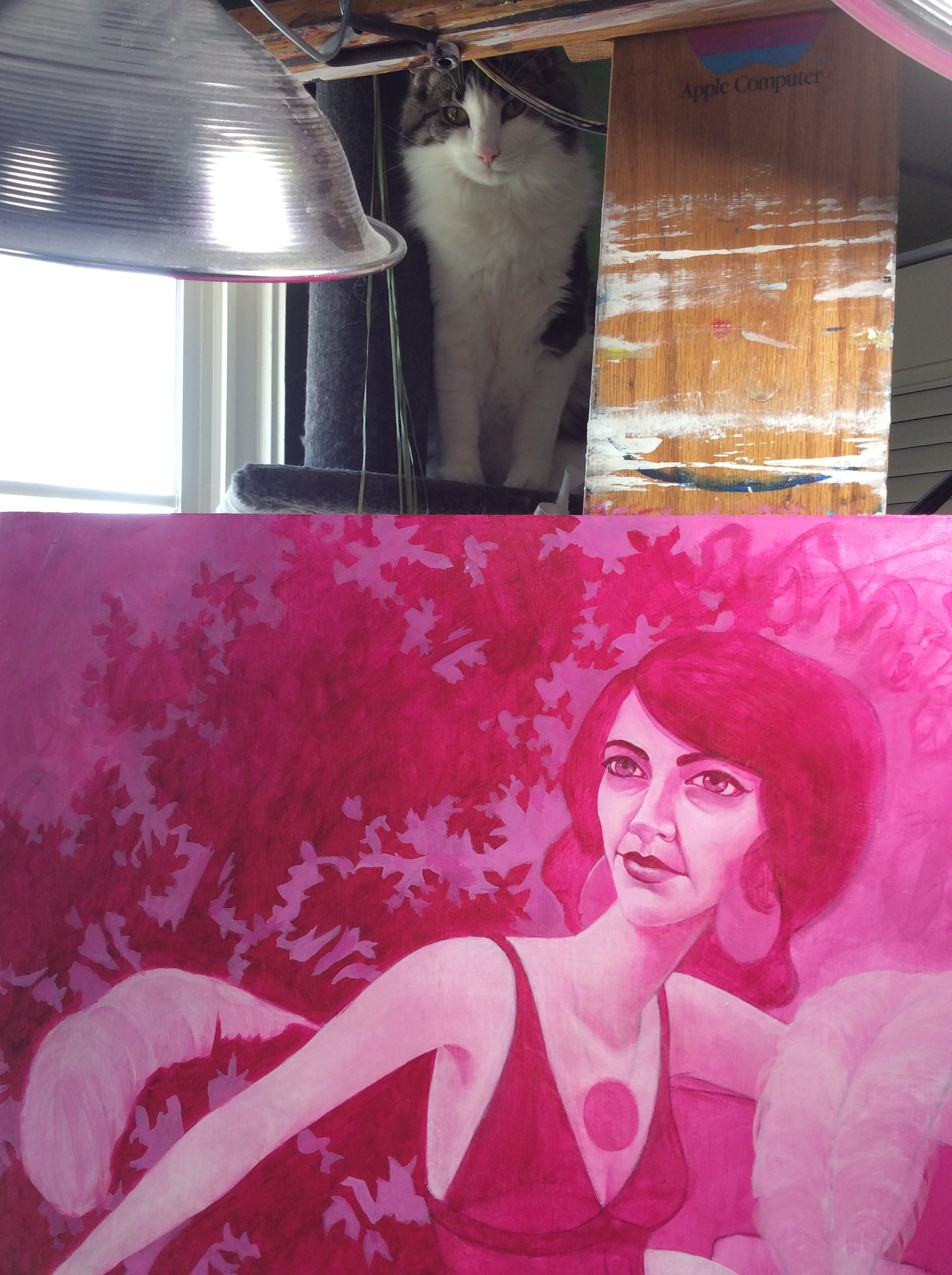 My supervisor keeps me on task. Not 100% on her face. Changes to come. 