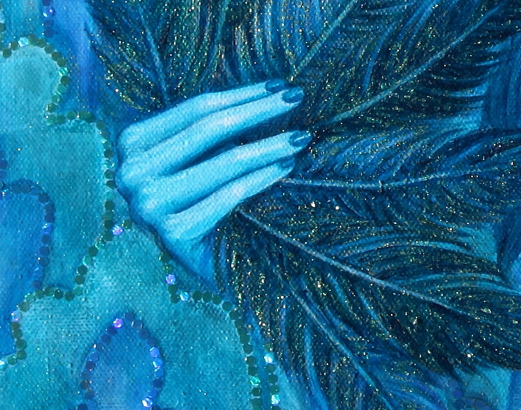 Detail of fan. 
