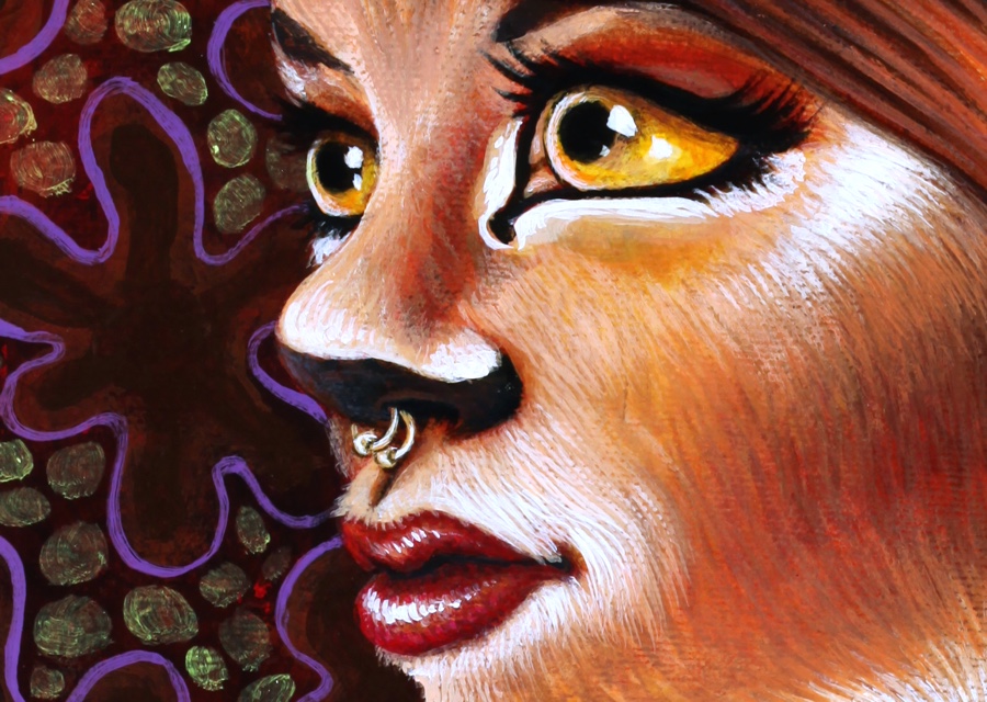 Detail of Face. 