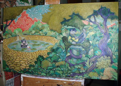 I wanted the piece to reference the overpopulation in China and the "disposal" of girls. 