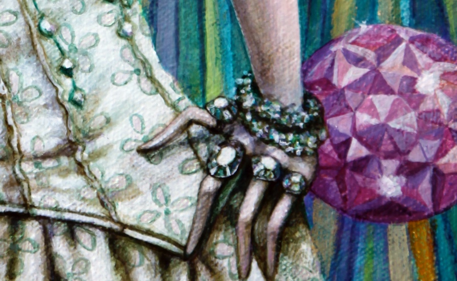 Detail of hand. 