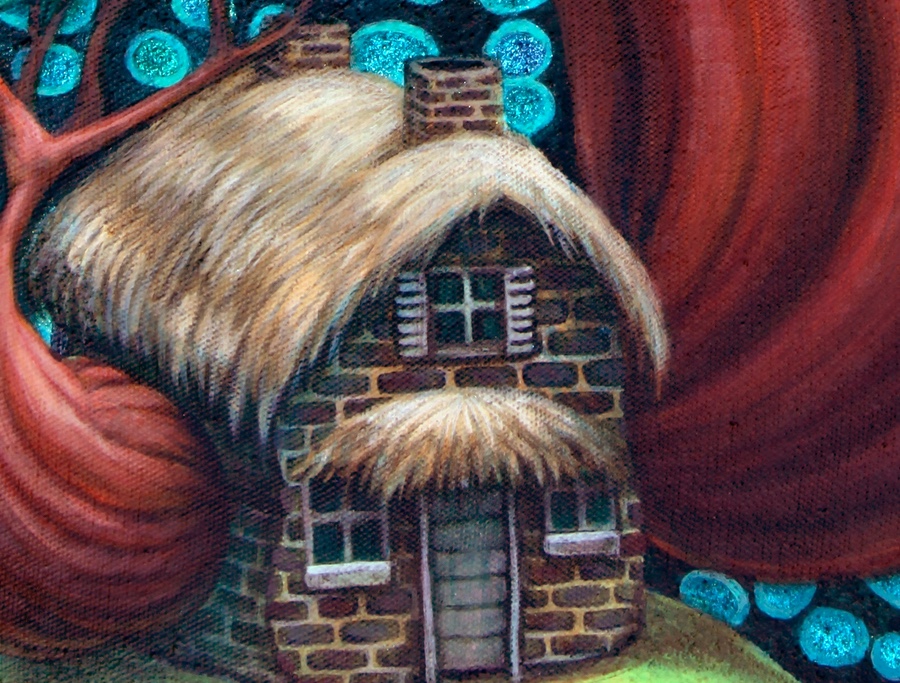 Detail of house. 
