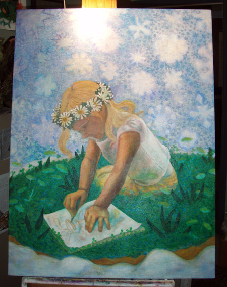 Softening the background. Thanks to Cosette for being my muse!