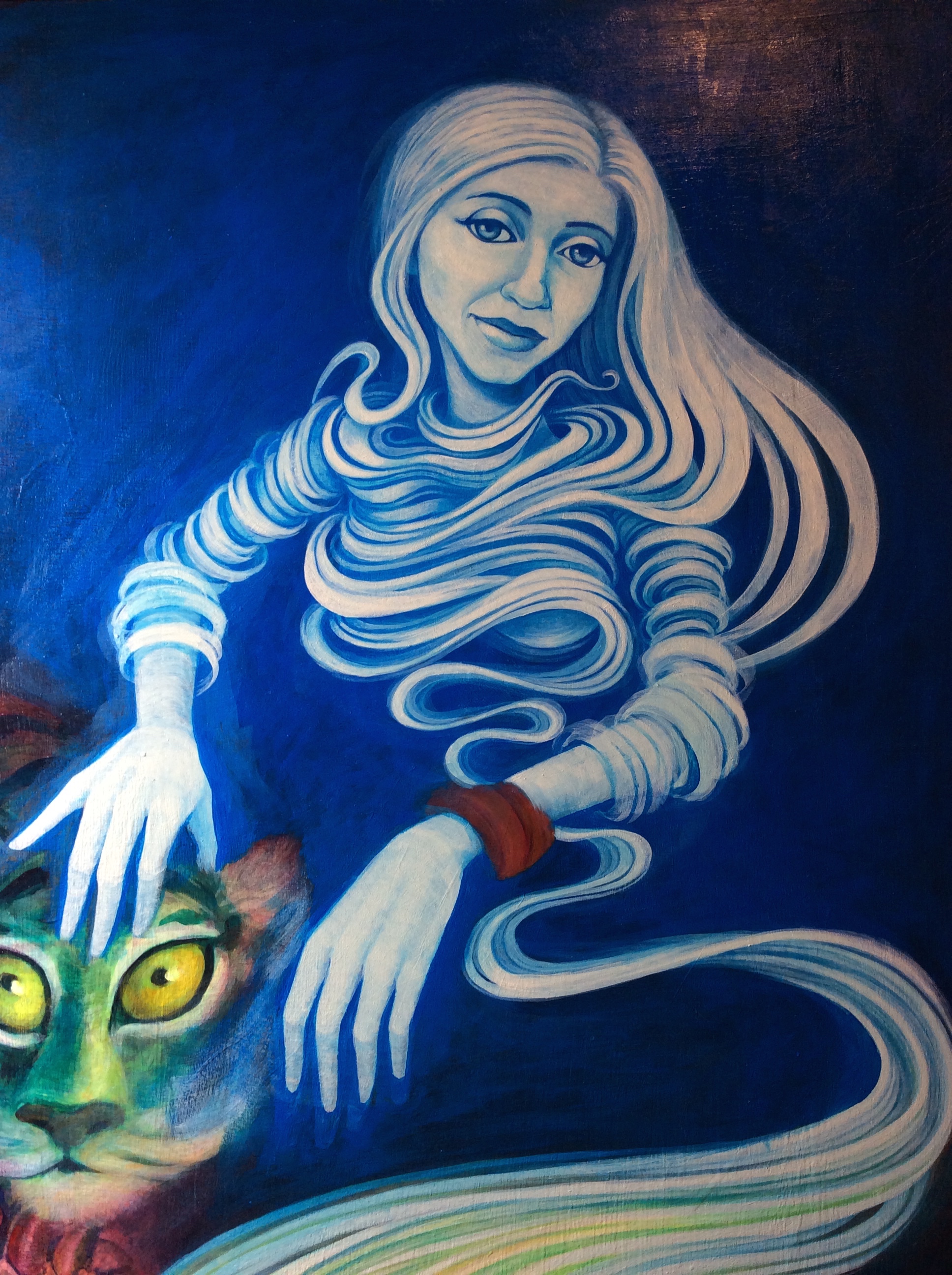 She is also a loose interpretation of a self-portrait. 