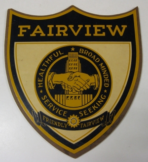 School crest. 