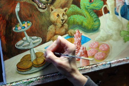 Detail from the time lapse video. 