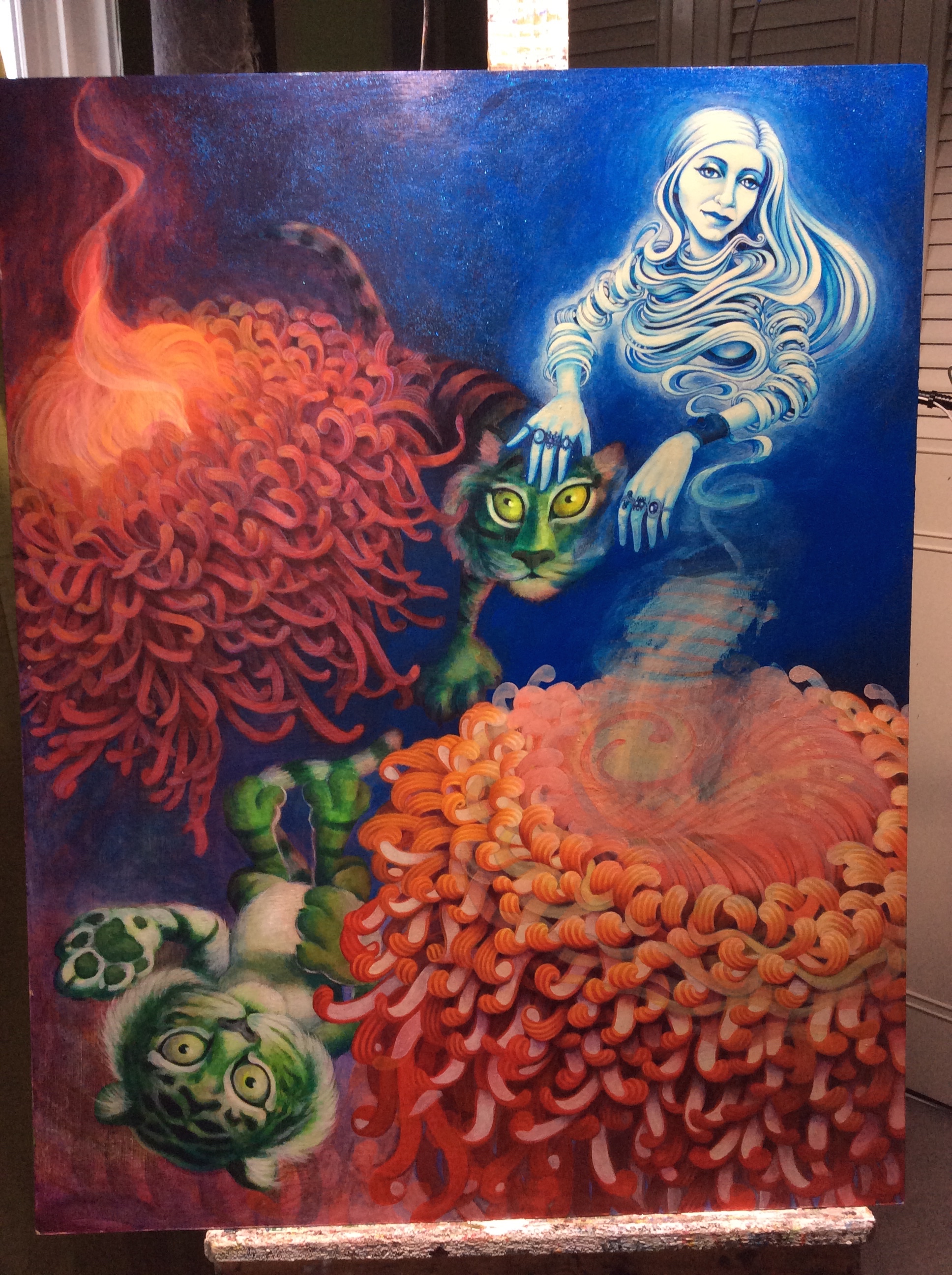 Yet another attempt at the flames. 