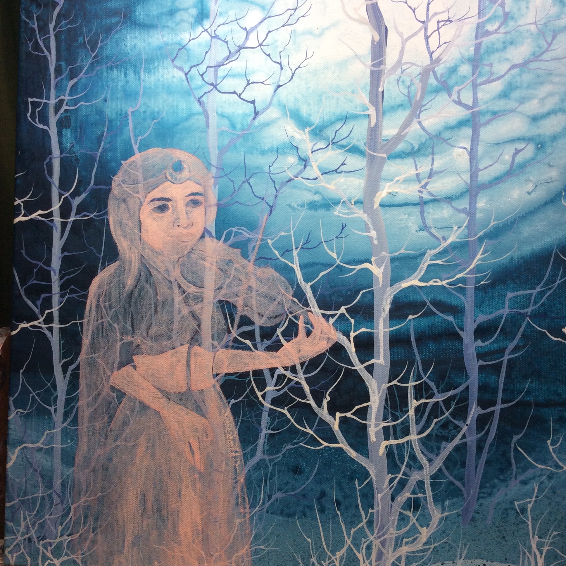 Image started on the canvas. 