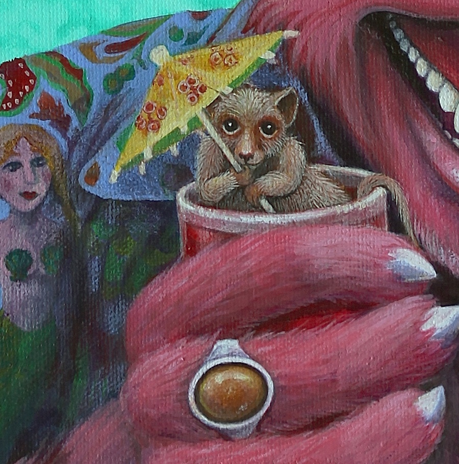 Detail of Dormouse cocktail. 
