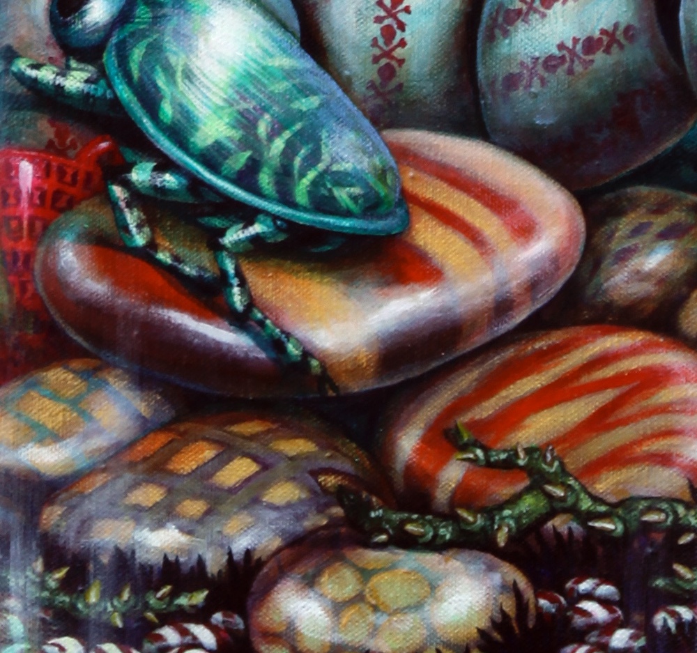 Detail of rocks. 