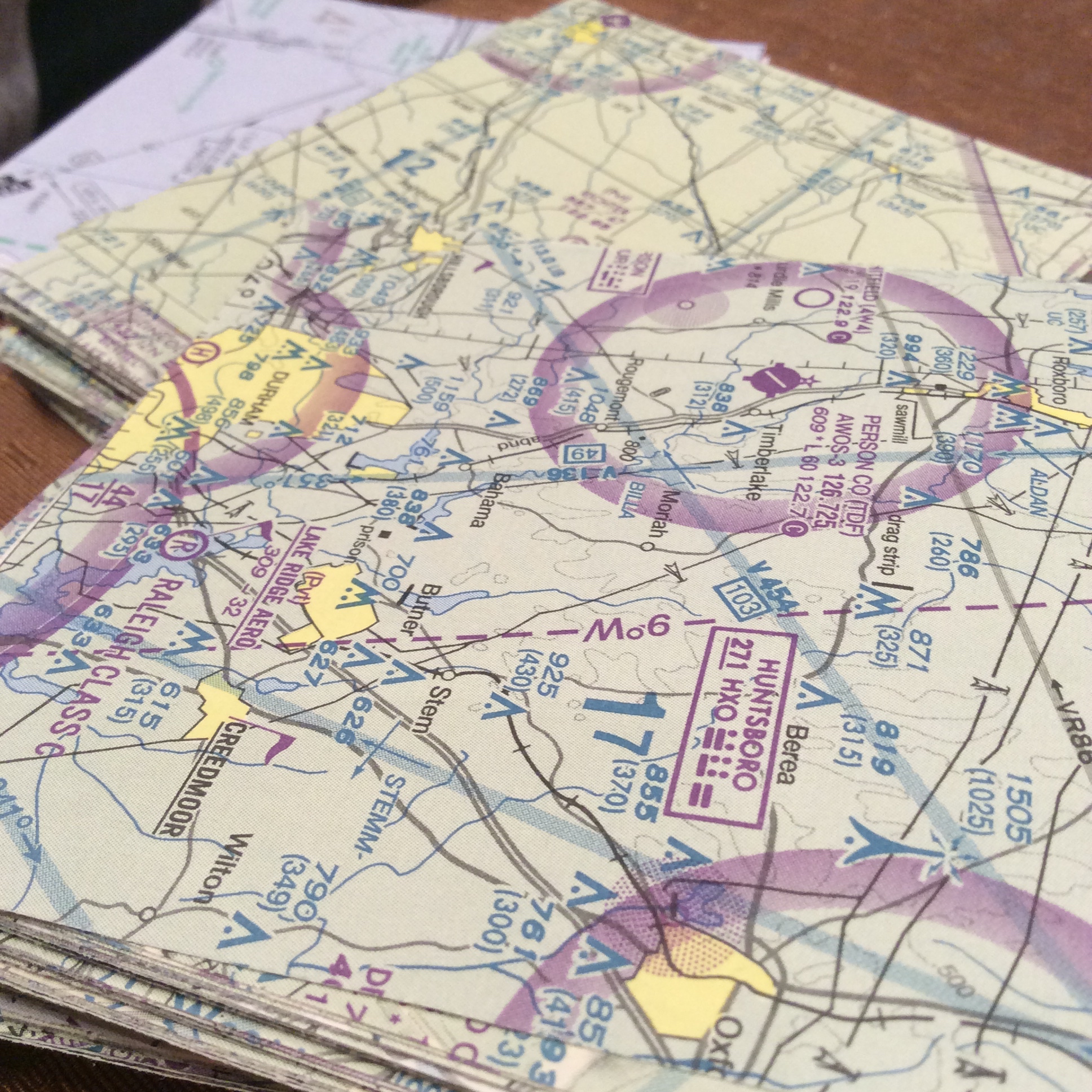 A close-up of the maps. 