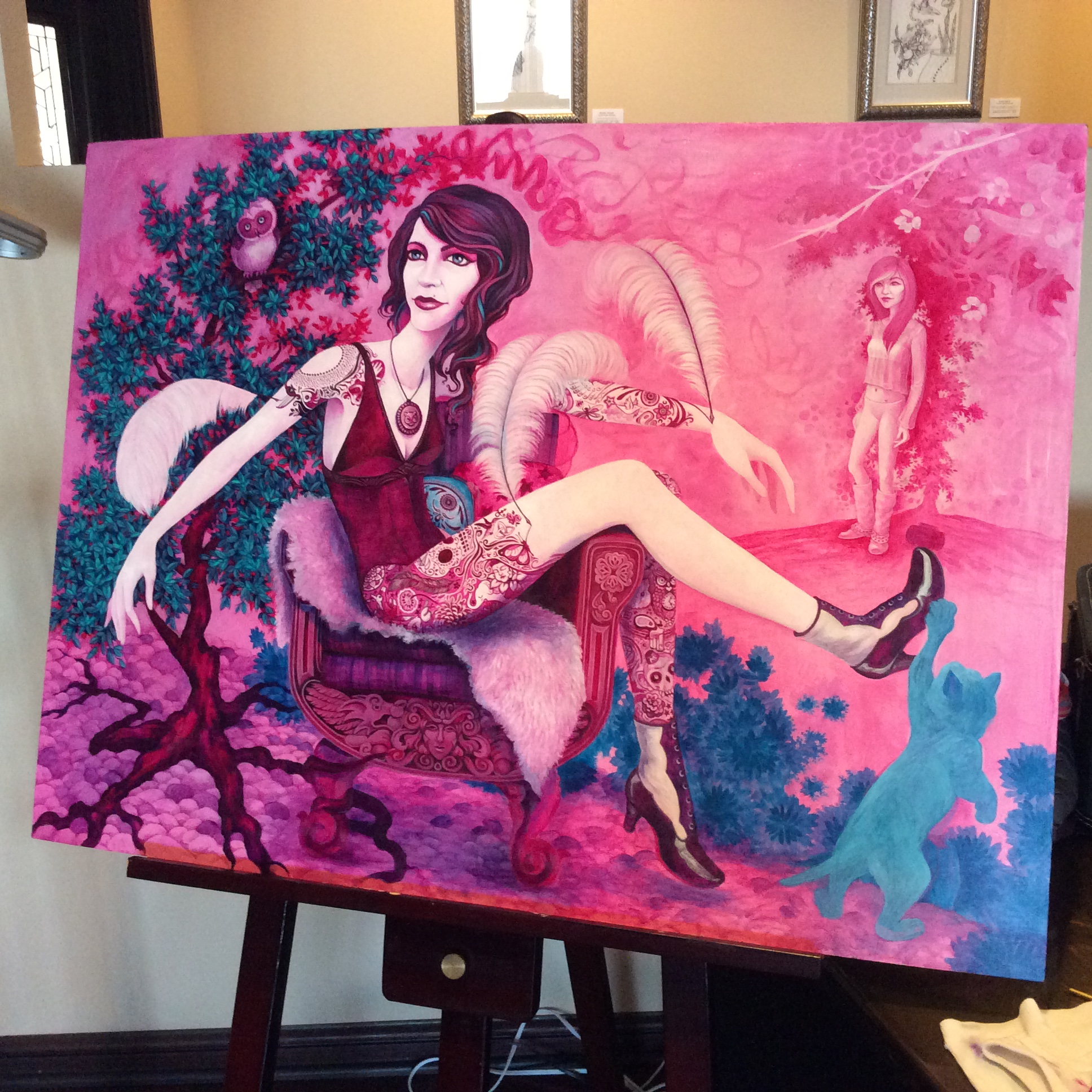 Current state of the piece, December 2015. 