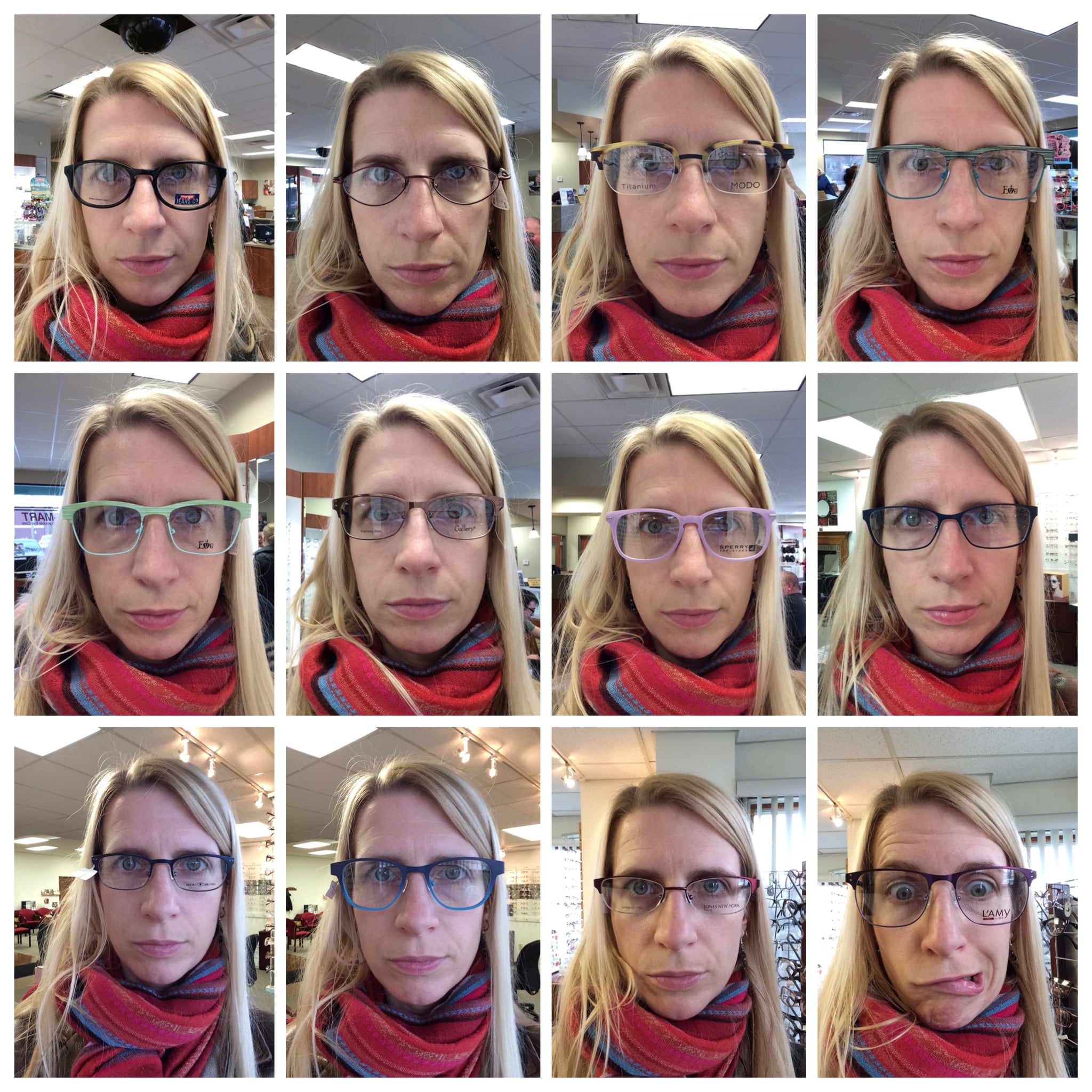 A most unflattering collage of me. 