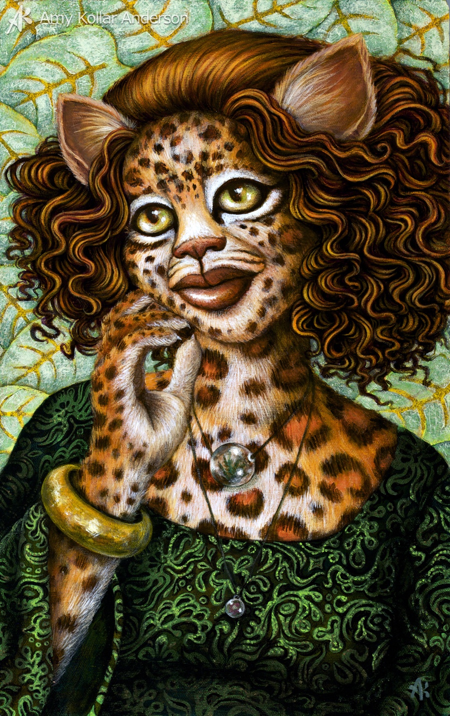 Ixchel, a painting from 2010, before I knew of her Isla Mujeres connection. 