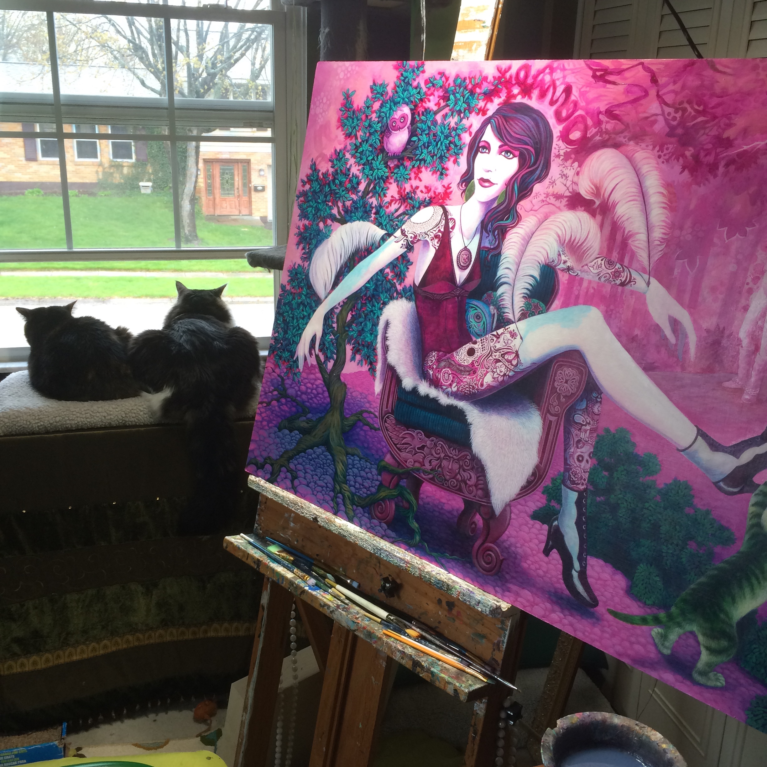 Studio day, but it is SO nice outside! 