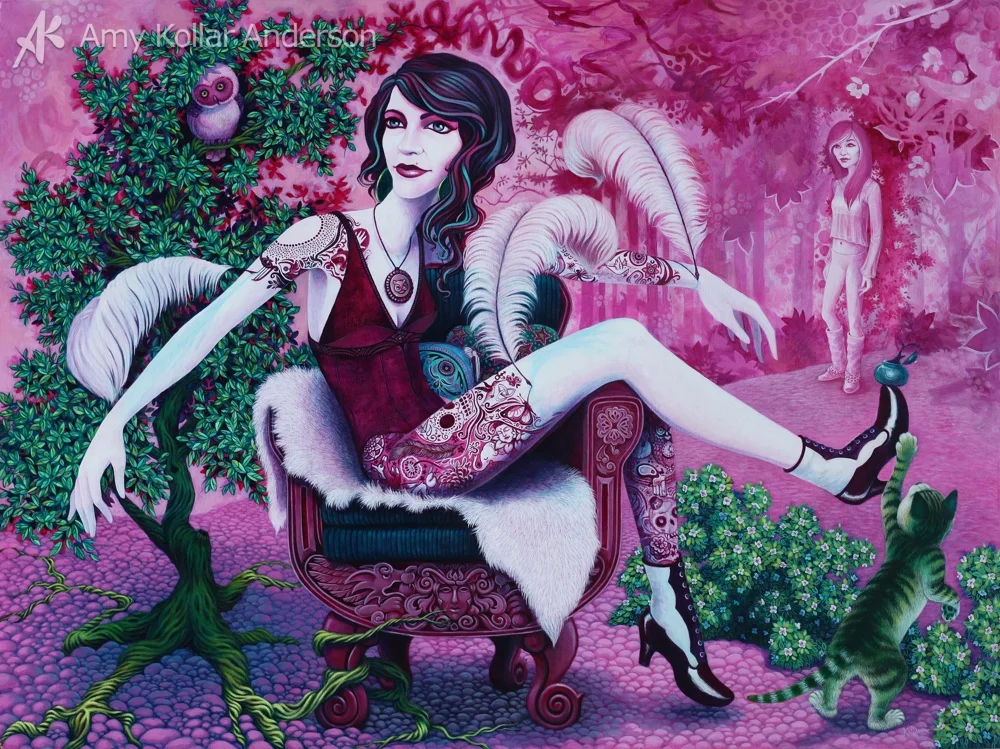 The finished painting. Available HERE . 