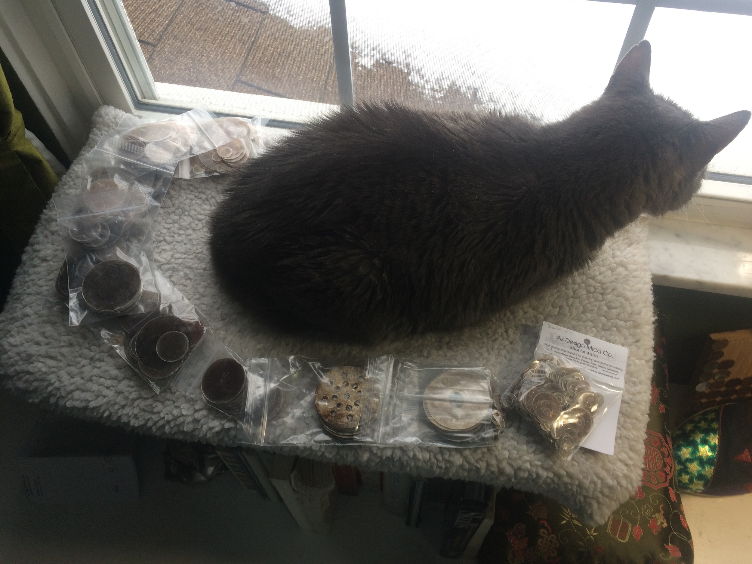 Tinsel is not the best inspector, but still, she is in charge of mica disc inspection. 