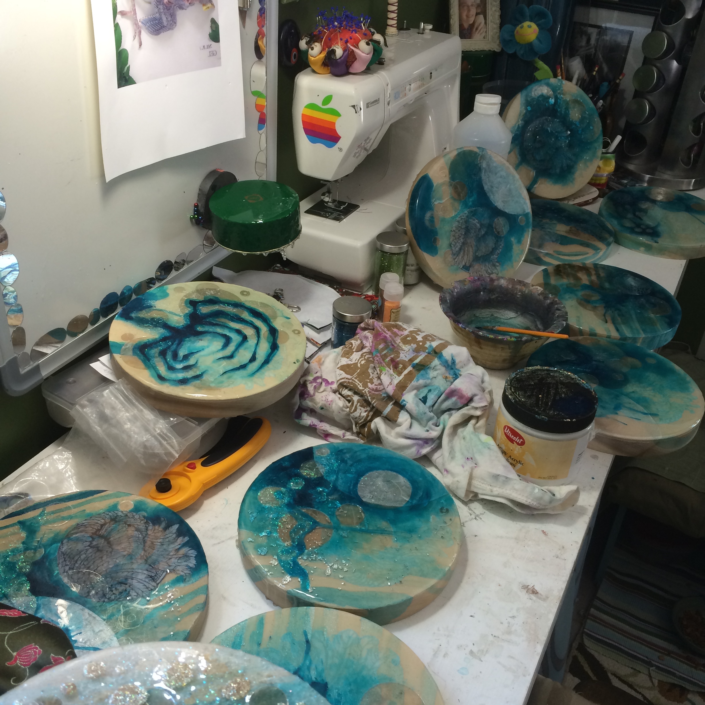 The chaos of working on multiple panels at the same time! 