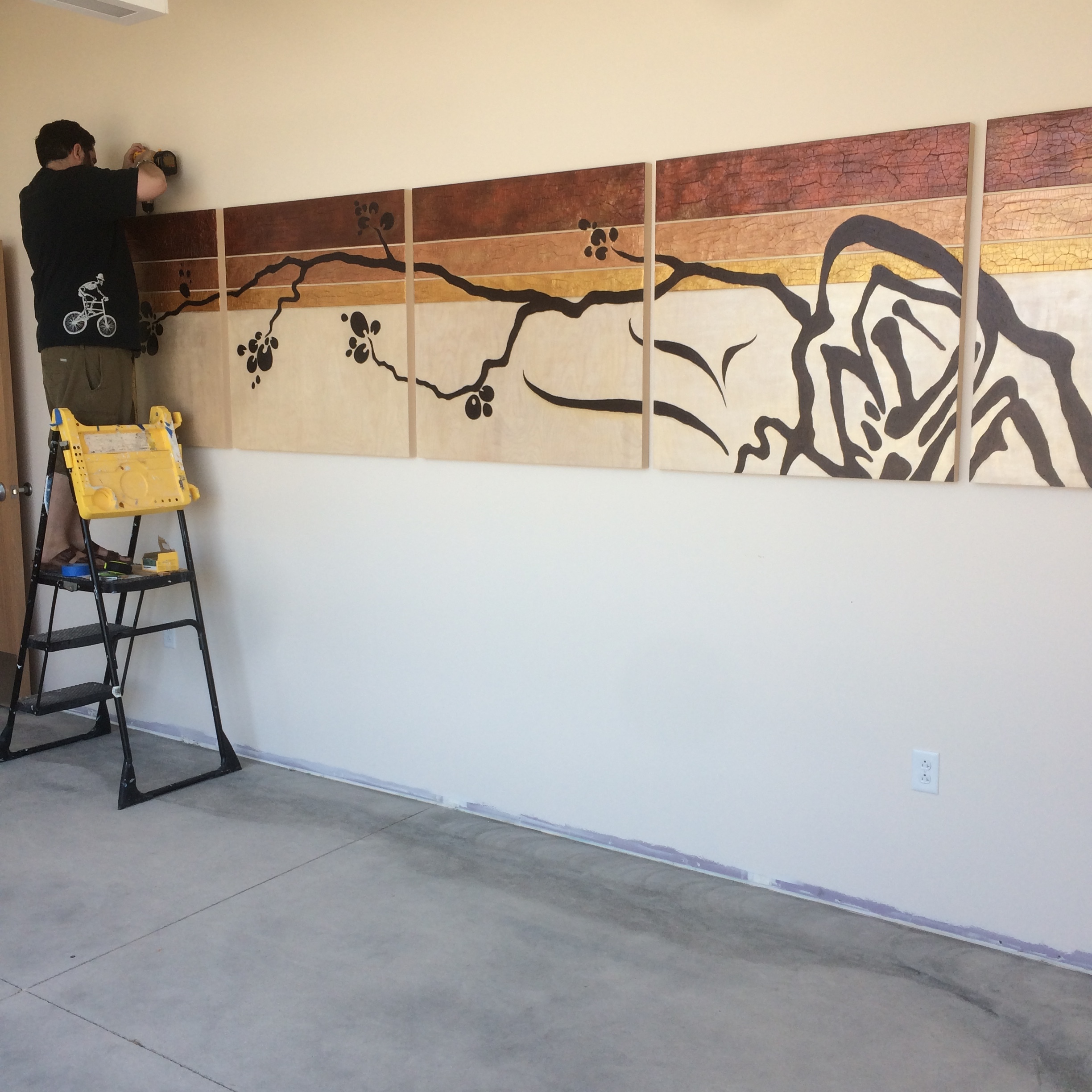My amazing husband helps with the install and makes sure they are all level!