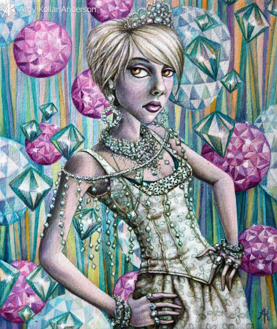 Faceted : acrylic on canvas : 10" x 12" : 2011 Available • Studio Images • G oodies