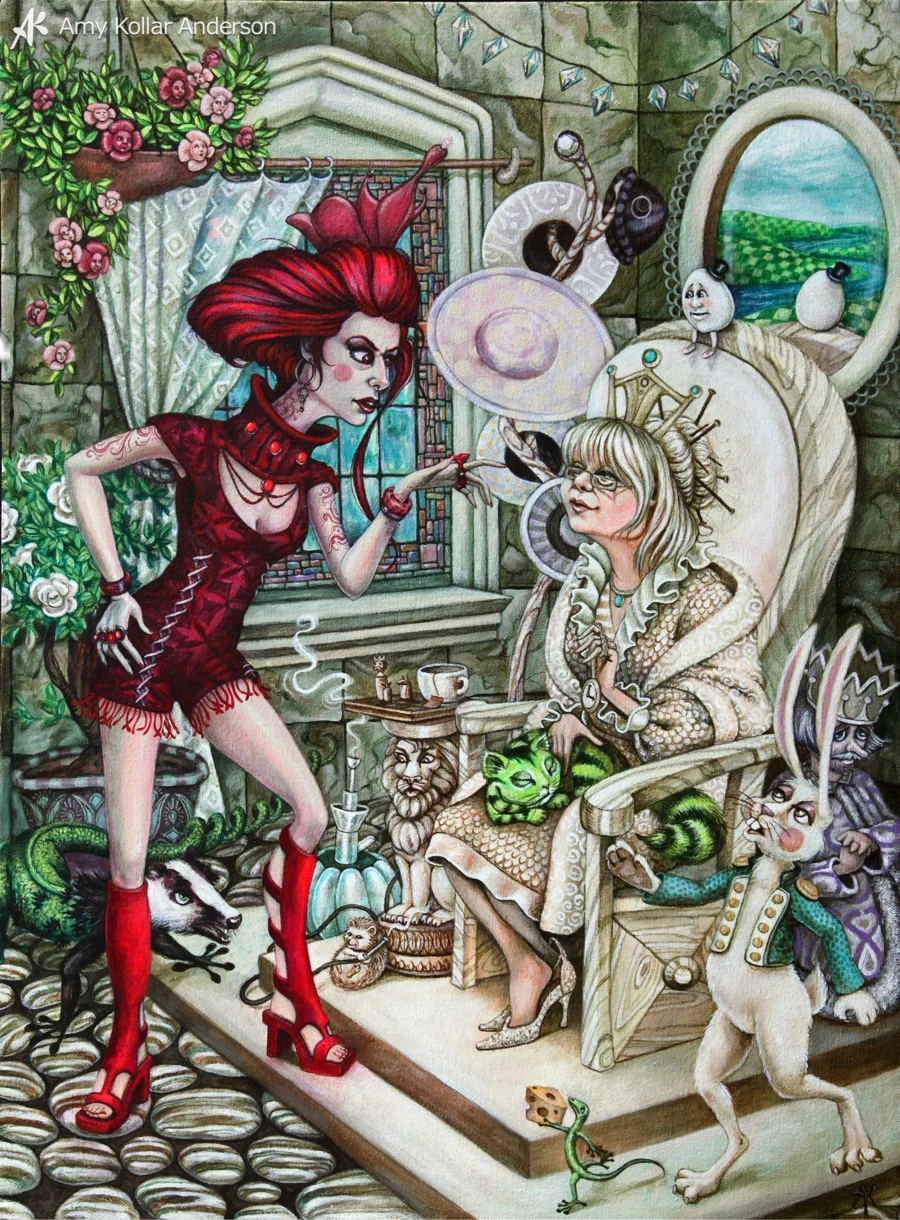 Keeping Check : acrylic on canvas : 18" x 24" : 2011 Available • Studio Images